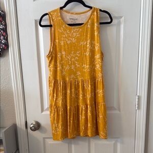 Torrid Yellow Floral Sleeveless Tunic NWOT